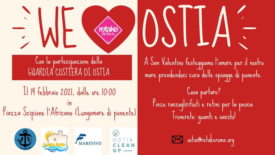 We Love Ostia, San Valentino sulla spiaggia insieme a Retake